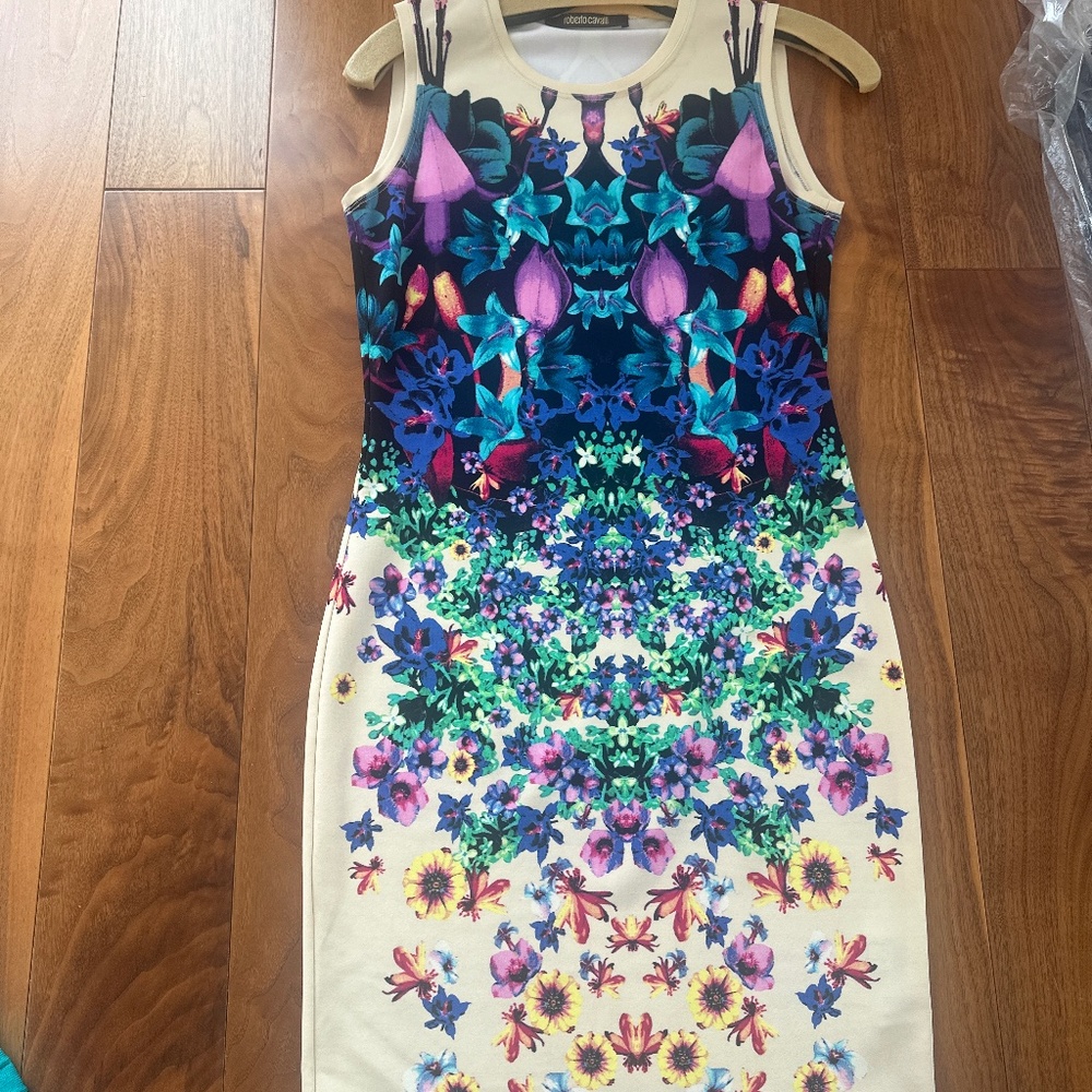 Roberto Cavalli floral dress size 42